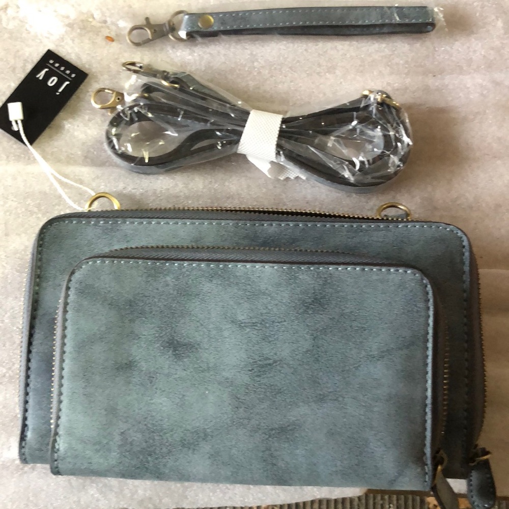 Mini Convertible Zip Around  Joy Susan misty teal